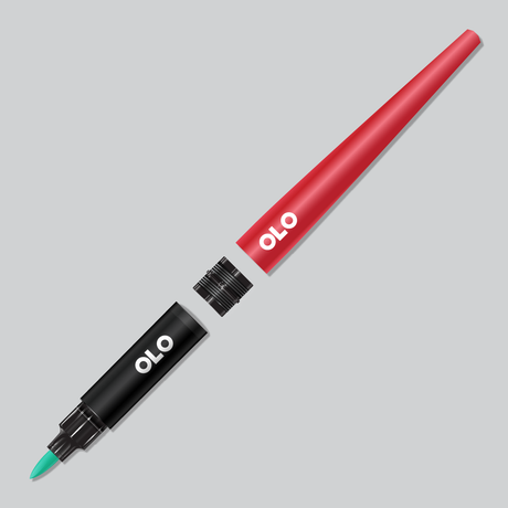 OLO Brush Handle Red 2 pcs