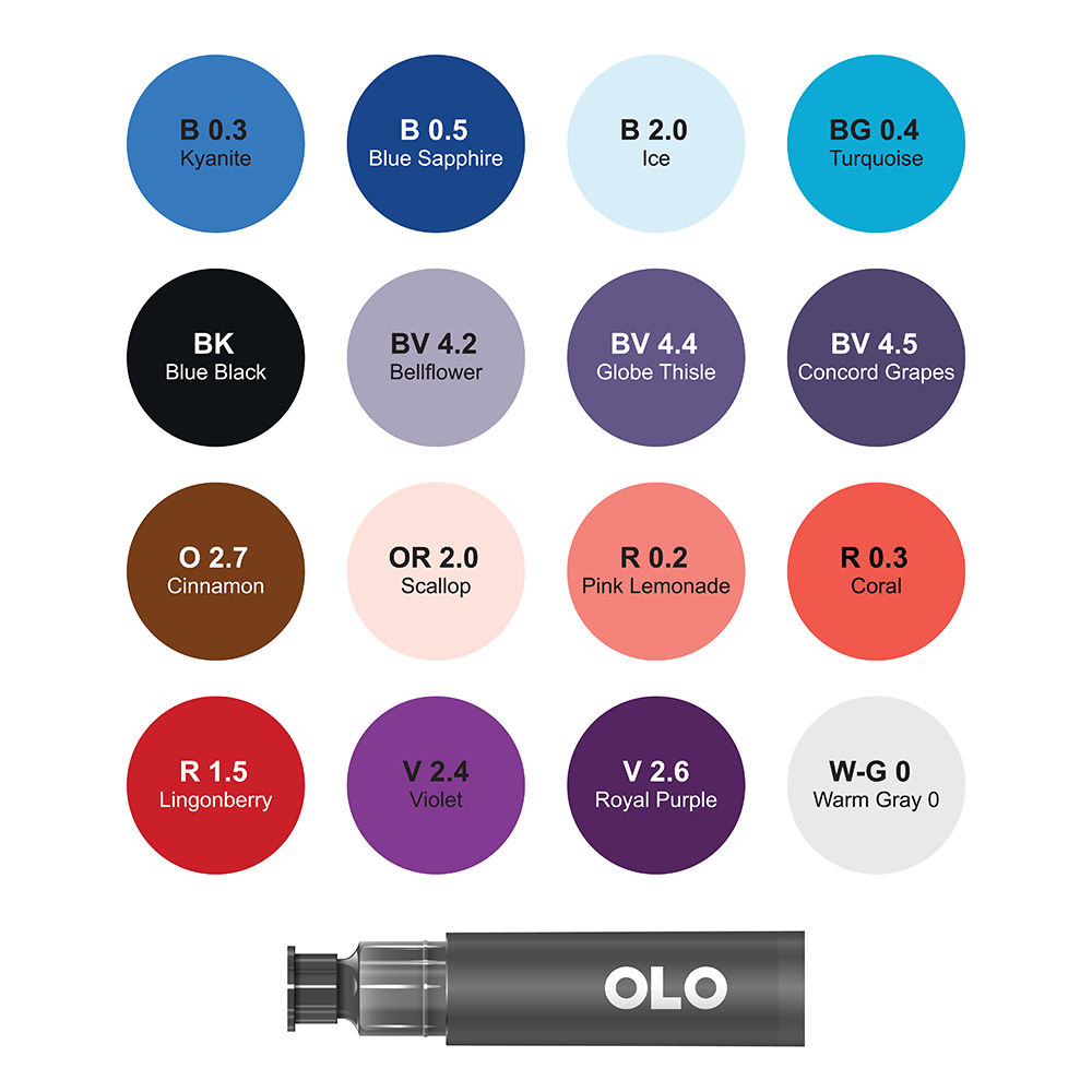 16 Color Collection 5 - Chisel Replacement Ink