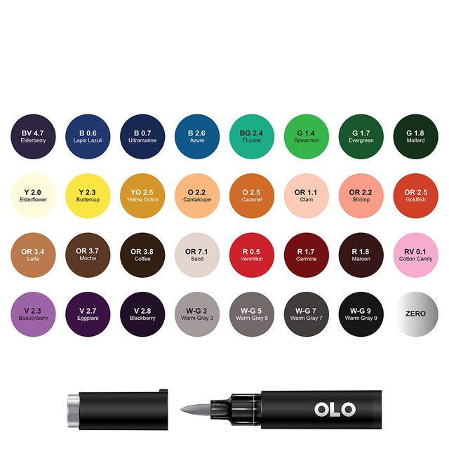 32 colors OLO brush set 2