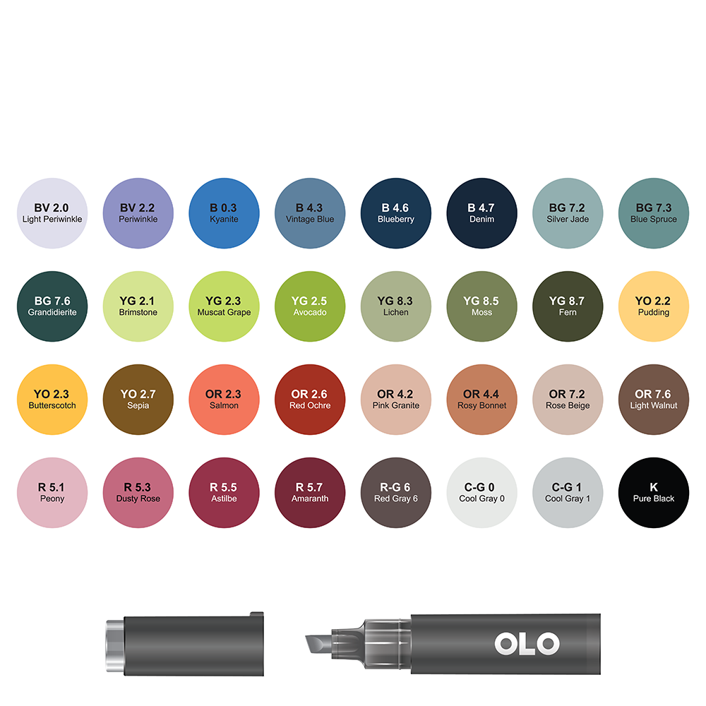 32 Colors OLO Chisel Set 3