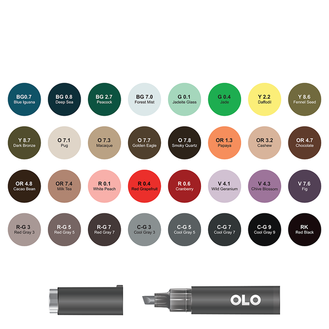 32 Colors OLO Chisel Set 4